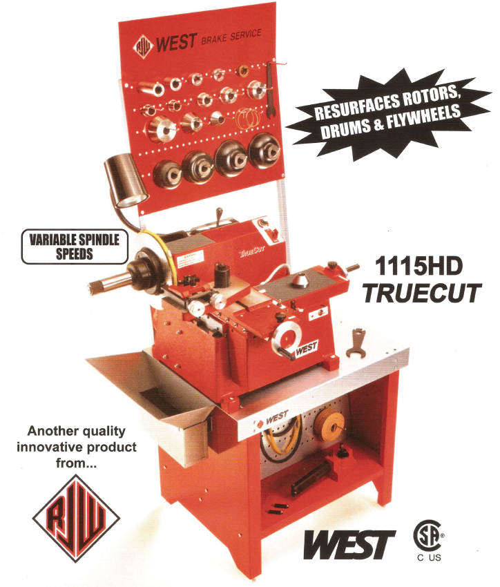 1115HD Multi-Speed Brake Lathe
